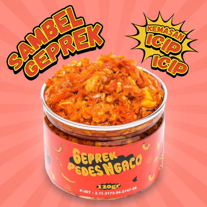 

Sambal Pedas Rasa Geprek / Sambal Rumahan - 1 GEPREK 120 GR - BARU
