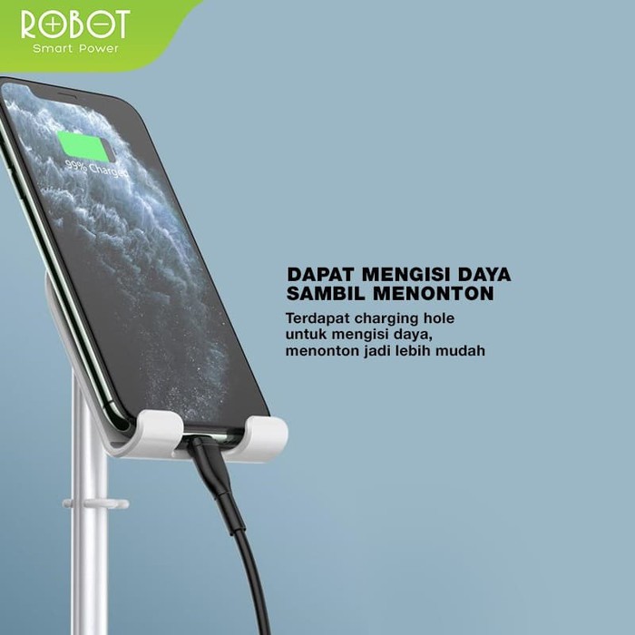 ROBOT RT-US05 Liftable &amp; Foldable Aluminum Alloy Universal Phone Holder Garansi 1 Tahun