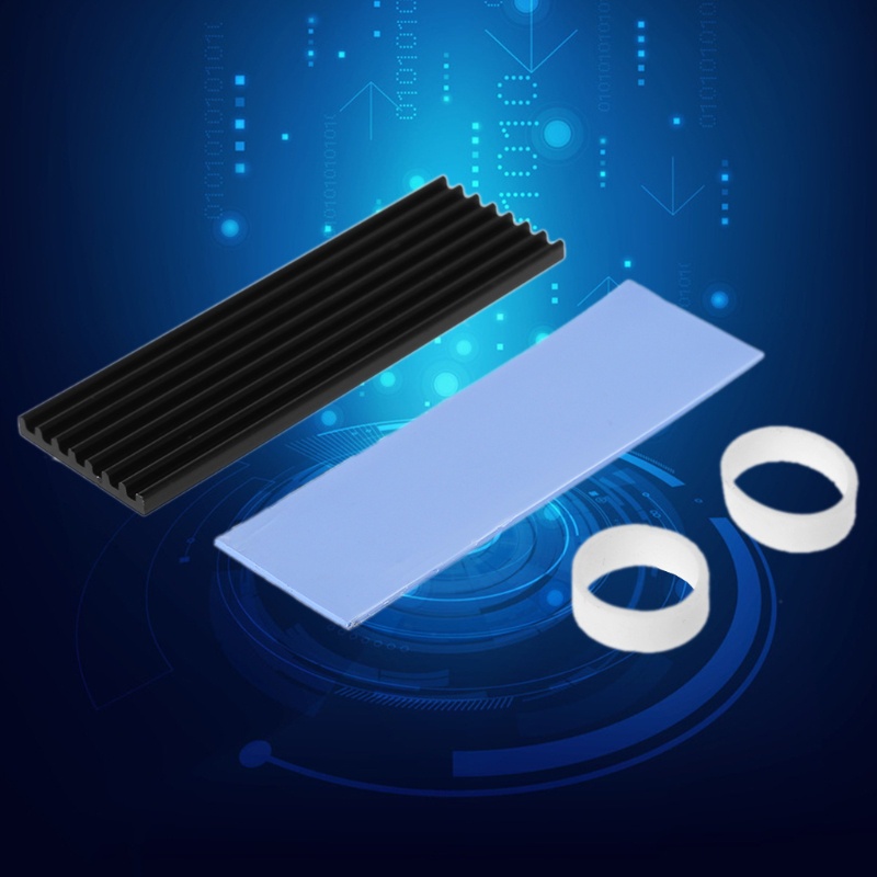 Vivi Pad Thermal Pendingin Bahan Aluminum Untuk N80 Nvme M.2 Ngff 2280 Pci-E Ssd