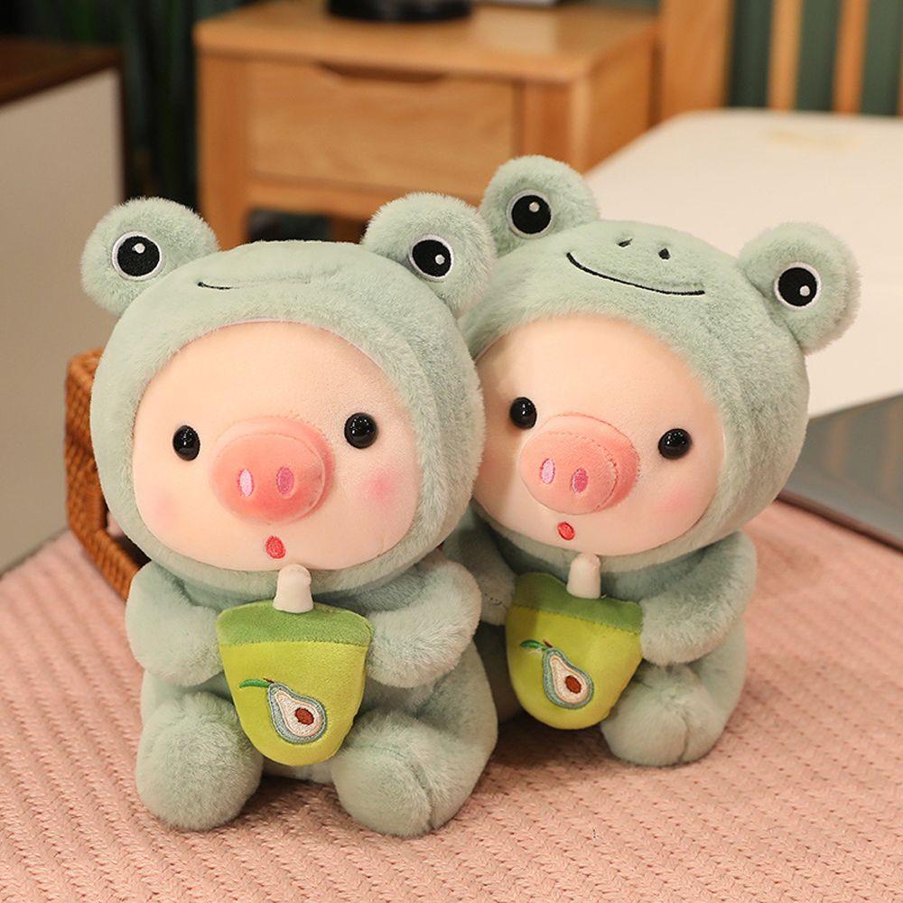 Needway   Mainan Boneka Plush Motif Kartun Hewan Babi Lucu Untuk Dekorasi Kamar Anak