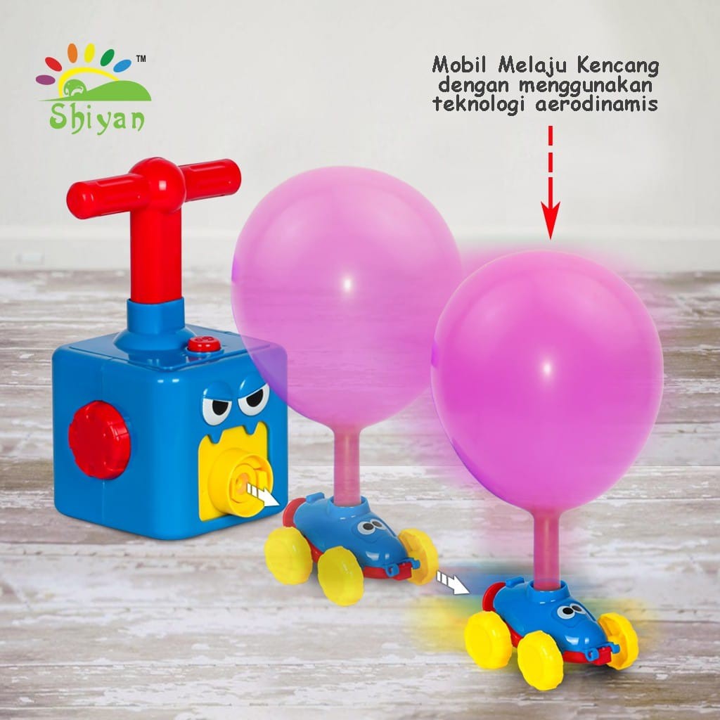 MAINAN MOBIL POMPA BALON AIR PRESSURE POWERED BALLOON CAR MAINAN TERBARU BER SNI