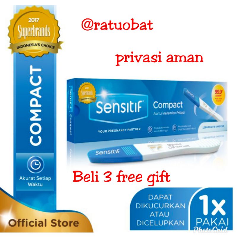 Testpack Tespek Tes kehamilan hamil Test pack Sensitif compact uji tes kehamilan instan