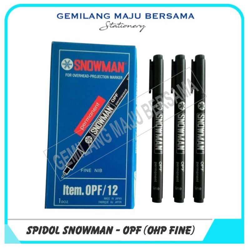 

Spidol OHP / OPF Snowman ( Fine )