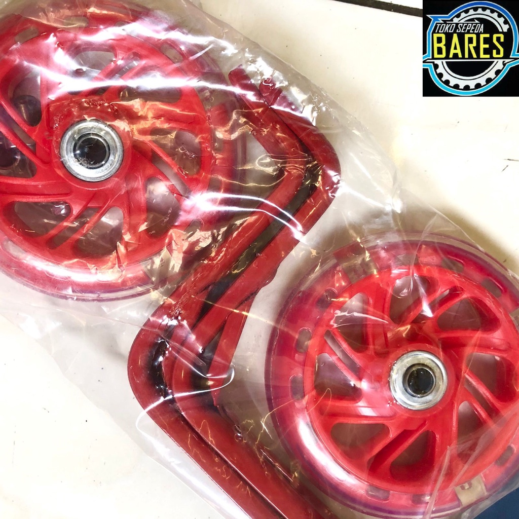 Roda Samping / Roda Bantu Sepeda BMX / Mini Anak 12 / 16 Exotic ET-G915 Lampu / Training Wheels