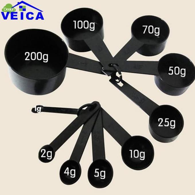 Veica Sendok Takar Ukur Cup Measuring Spoon 10 Pcs 16799 Grab Medan