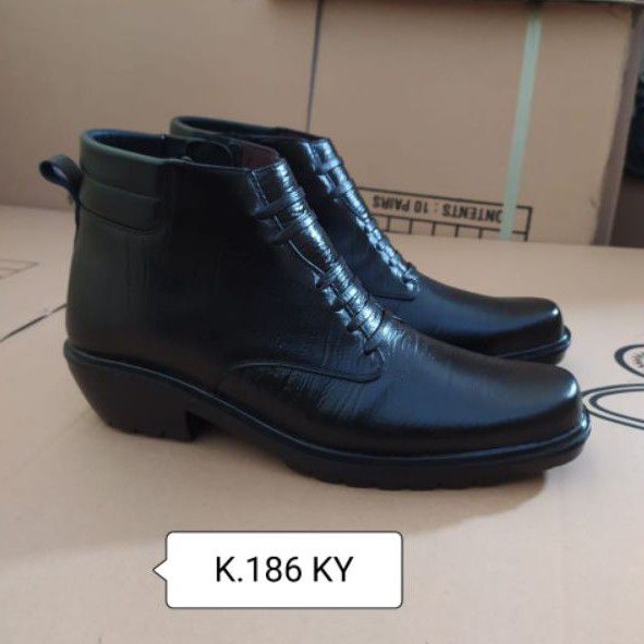 Sepatu kulit pria PDH polri TNI security guard PNS sepatu Kerja formal Tampil lebih keren