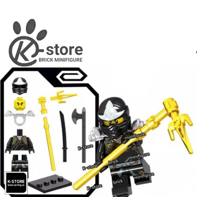 Lego ninjago zx cole minifigure
