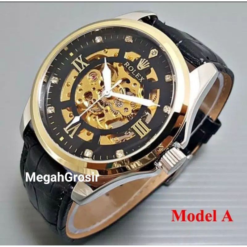 JAM TANGAN ROLEX  AUTOMATIC TRANSPARAN