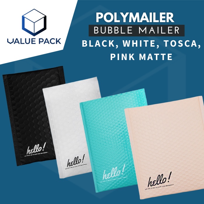 

AMPLOP BUBBLE MAILER PLASTIK PACKING EDISI HELLO COLOUR