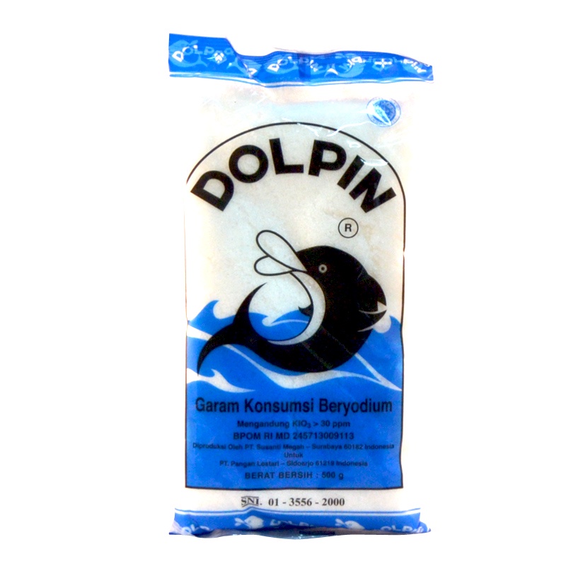 

Dolpin Garam Meja 500Gr