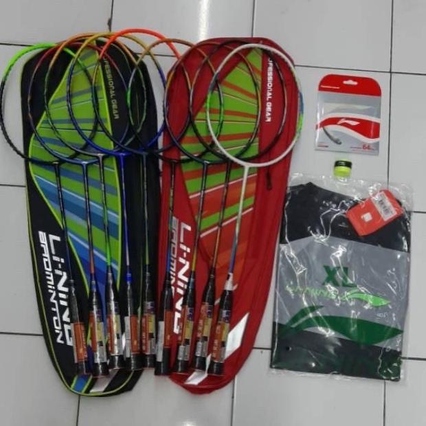 MURAH RAKET BADMINTON LINING SUPERLITE G-FORCE 3600+TAS KOMPLIT DDSD5465