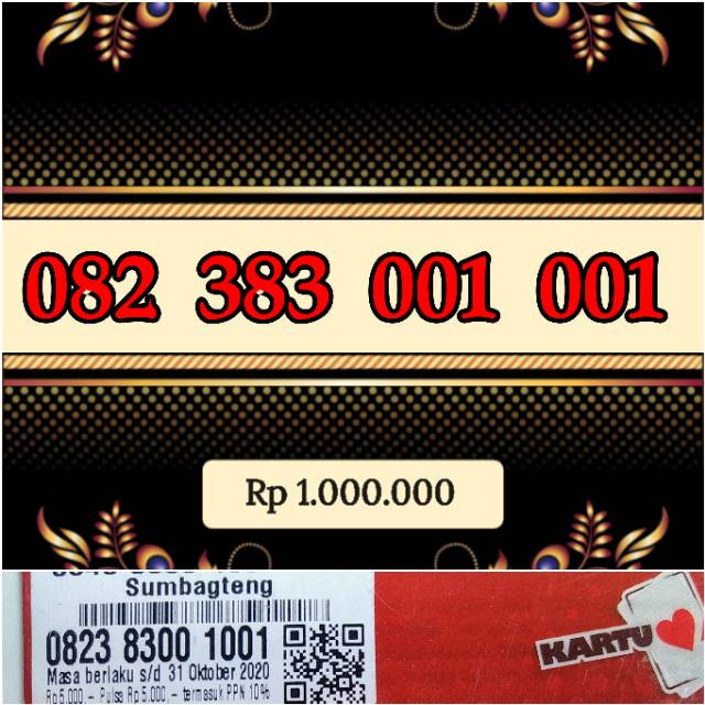 NOMOR CANTIK KARTU AS 001 001 / 1001