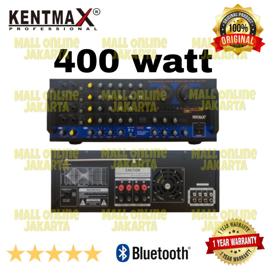 Power ampli kentmax km7878 amplifier karaoke bluetooth km 7877