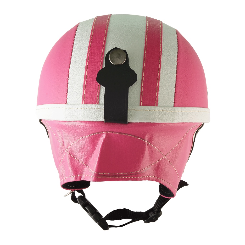 Helm Anak Untuk Usia 1-4 Tahun Polos Garis - Pink Putih