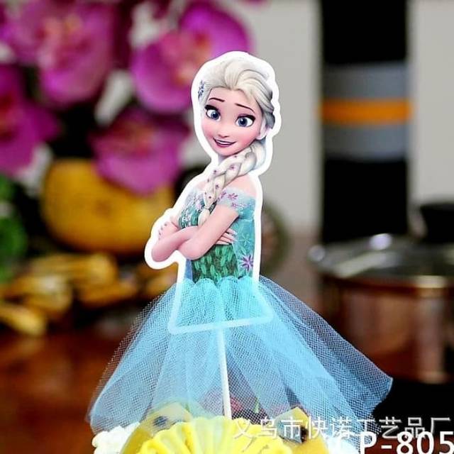 Cake Topper Princess Tutu Happy Brithday Kue Ultah Disney Frozen Sofia