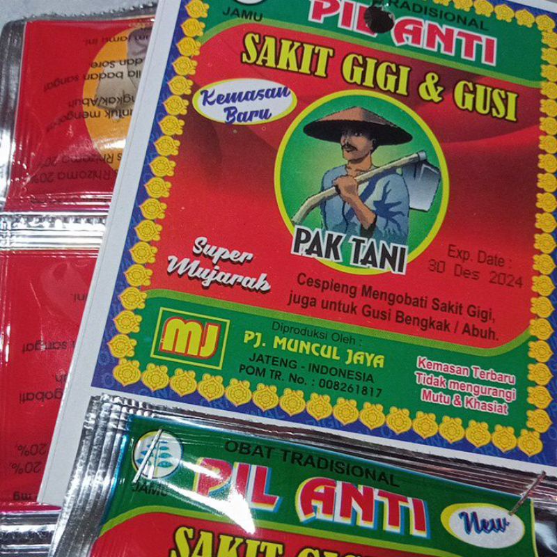 Obat sakit gigi dan gusi PAK TANI original pak tani