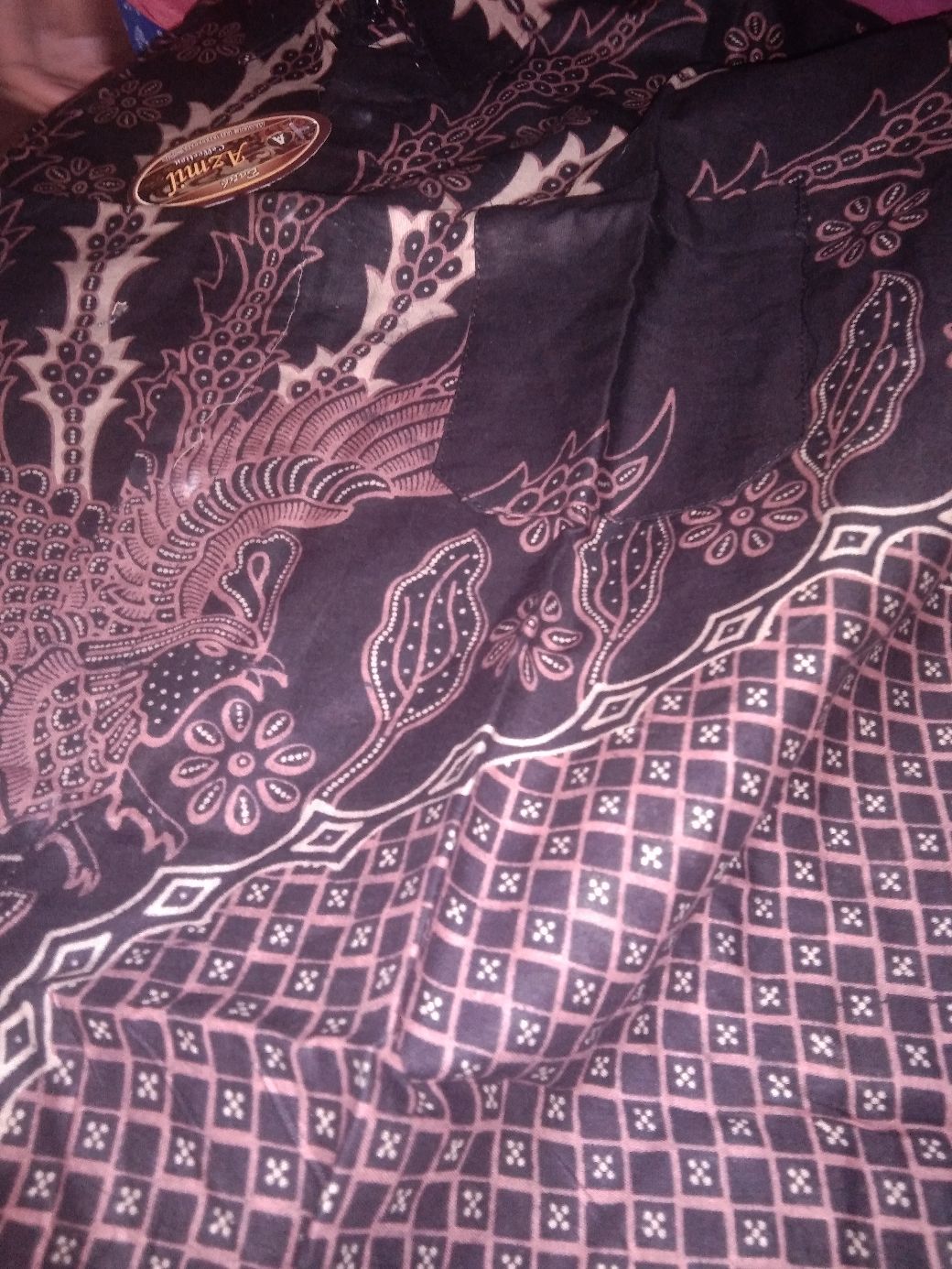 Risna Batik Hrb026 Kenongo Hem Kemeja Batik Pria Lengan Pendek Katun Primis Premium Halus M L Xl