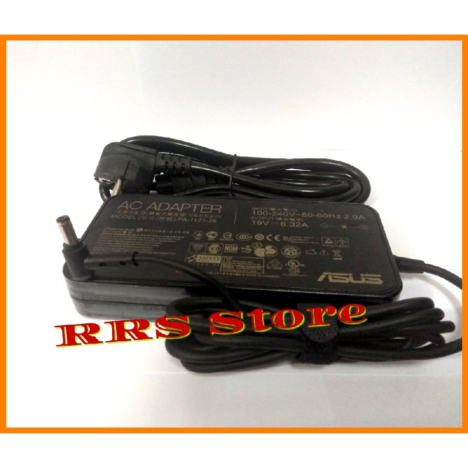 CASAN Charger Adaptor laptop ASUS Rog 19V 6.32A 5.5x2.5mm ADP-120RH B FMV-AC316 FPCAC36 G2Sg G74Sx K55VJ ASUS ET2011ET SERIES ASUS FX50JK4200  ASUS G2  ASUS GL752VW ASUS GL771 SERIES ASUS K53SM  ASUS LAMBORGHINI VX5  ASUS N120W-02 ASUS G501VW