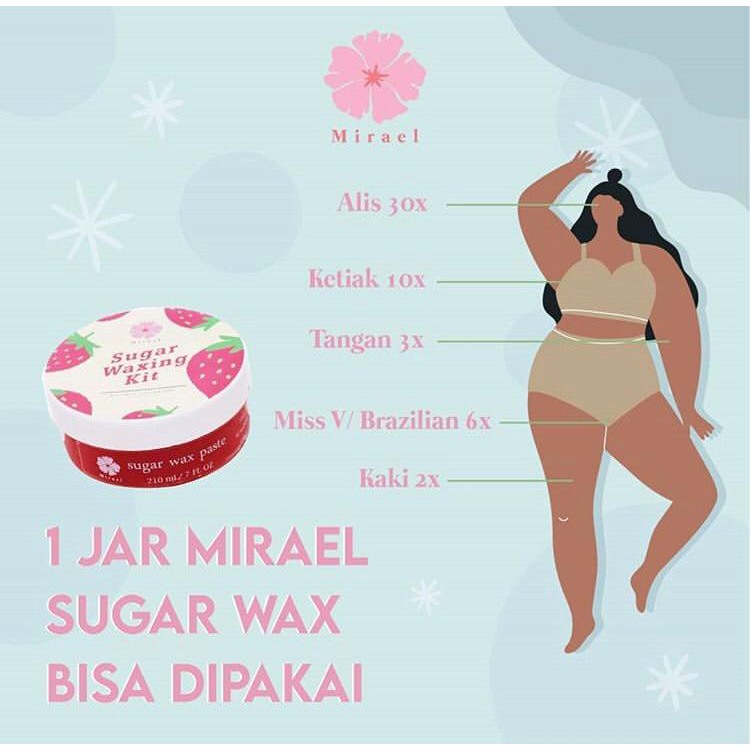 COD MIRAEL SUGAR WAXING KIT / MIRAEL SUGAR WAX HAIR REMOVAL / PENGHILANG BULU KETIAK BULU KAKI