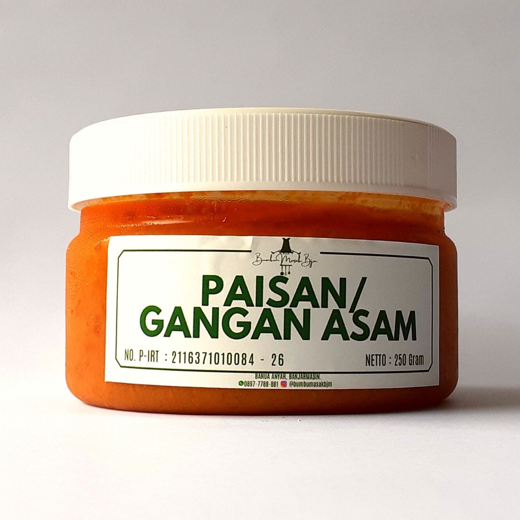 

Bumbu Paisan / Gangan Asam Kemasan Toples 250gr