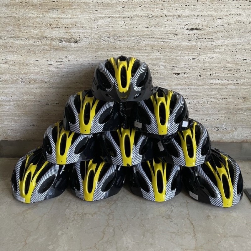 [OBRAL RIJEK] TaffSPORT Helm Sepeda EPS Foam PVC Shell-4