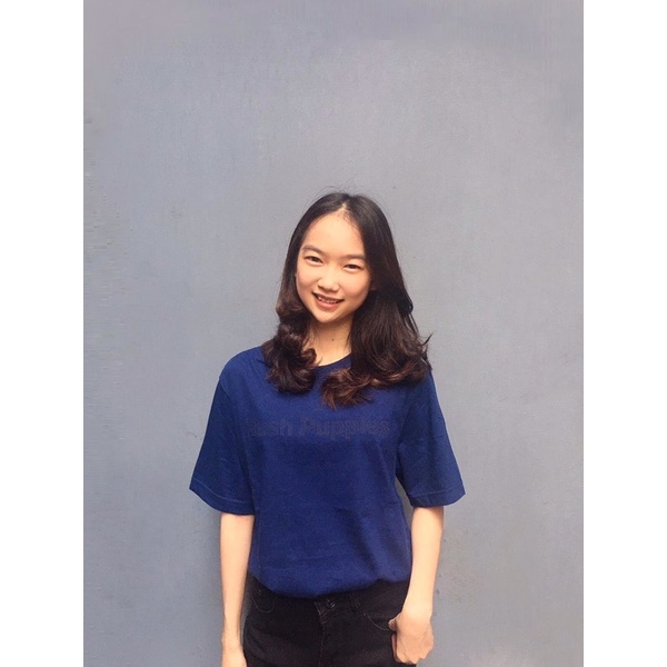 Kaos Hush Puppies Embos Original 100% FullTag Murah Meriah Navy