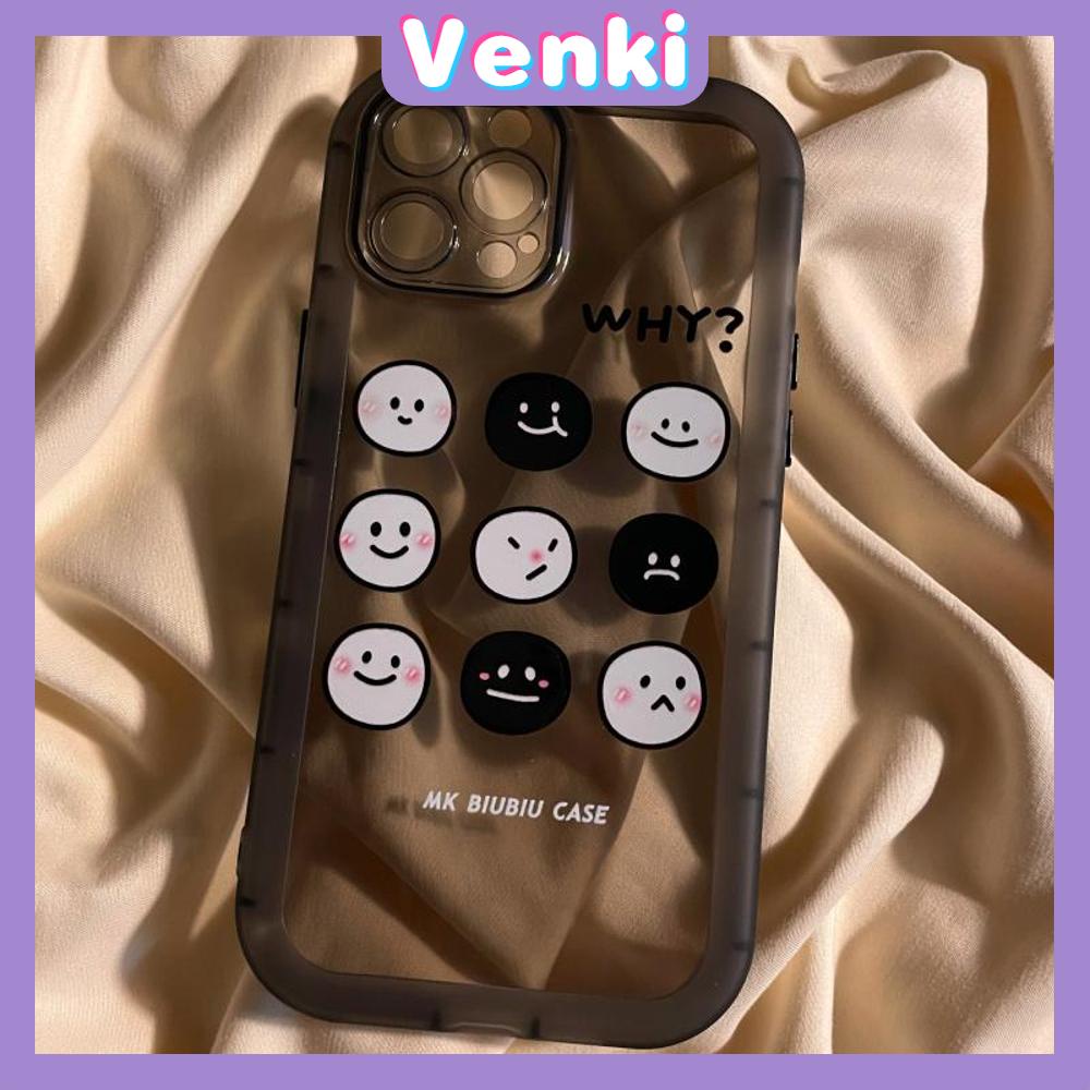 iPhone Case Silicone Soft Case Clear Case Airbag Shockproof Protection Camera Smooth Frosted Cartoon Smiley Compatible For iPhone 11 Pro Max 13 Pro Max 12 Pro Max 7Plus xr XS Max