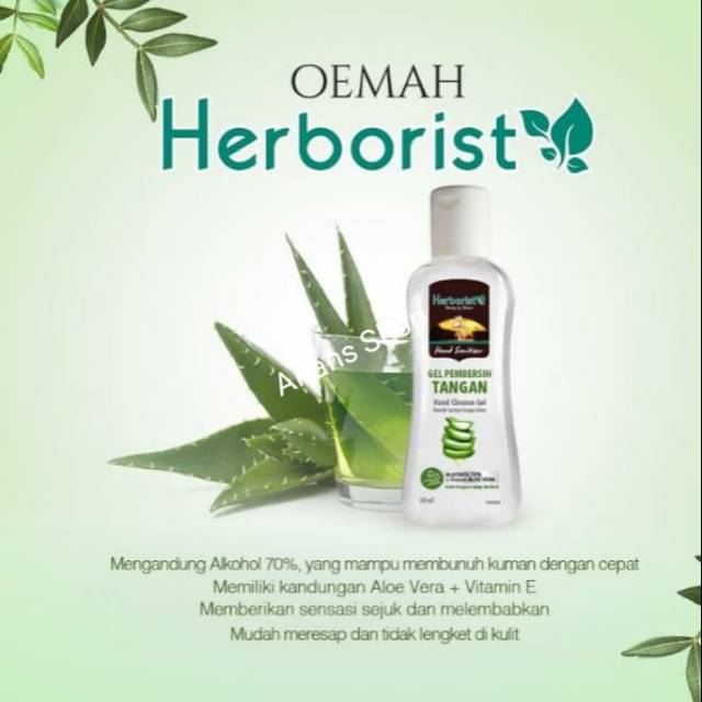 Herborist Hand Sanitizer Gel 60ml  Herborist hand sanitizer Original