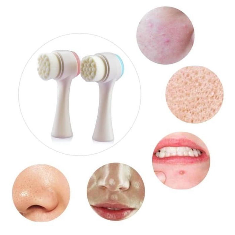 Facial cleansing brush 2 sisi