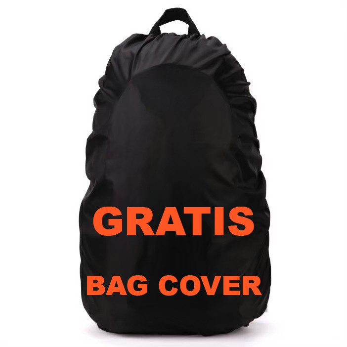 Tas Ransel Pria Samba + Rain Cover / Bag Cover saes ( Foto Asli ) Murah