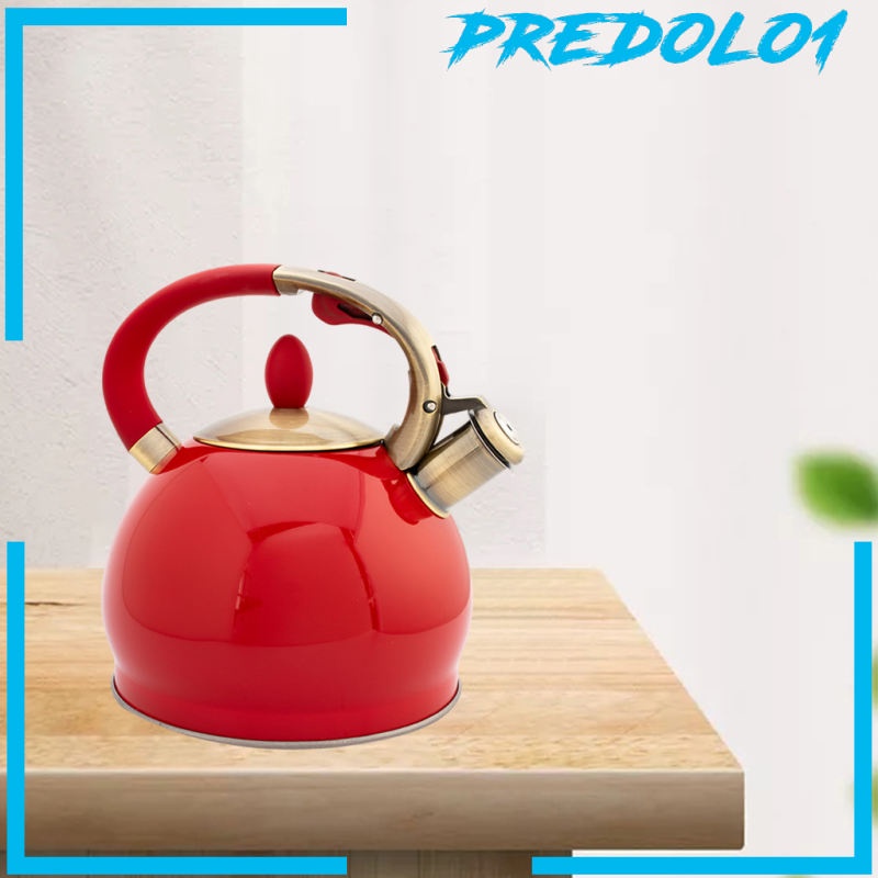 [PREDOLO1] Stainless Steel Whistling Tea Kettle Hiking Cookware Teapot