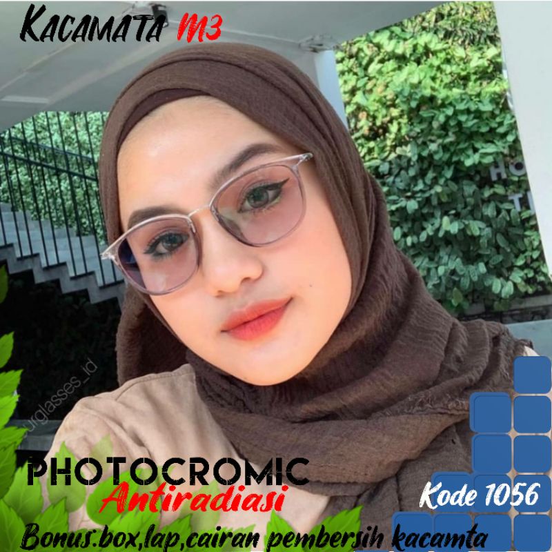 kacamata lensa photocromic antiradiasi boleh pilih yang blueray bisa normal minus plus cilinder tergantung permintaan sampai minus 5 cyl  2 harga masih sama tulis saja pesanan kaka di catatan saat order free box lap cairan pembersih kode1056 siz 54-17-140