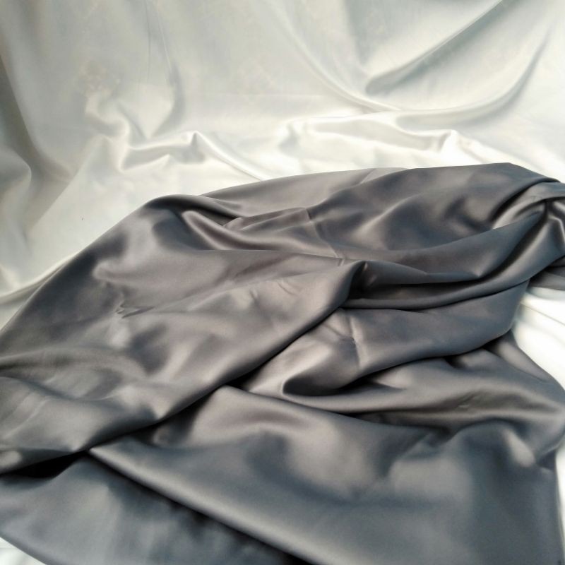 Rok Lilit Polos Satin Silk Premium Wrap skirt  Free ring-Abu tua