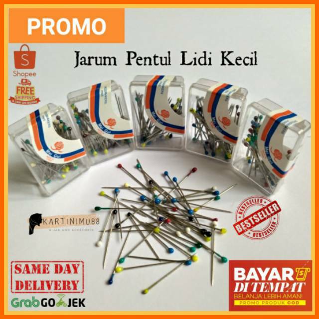 FASHION MUSLIM Hijab Accesories Jarum Pentul Mini per Box Anti Karat / COD / GRAB / GOJEK