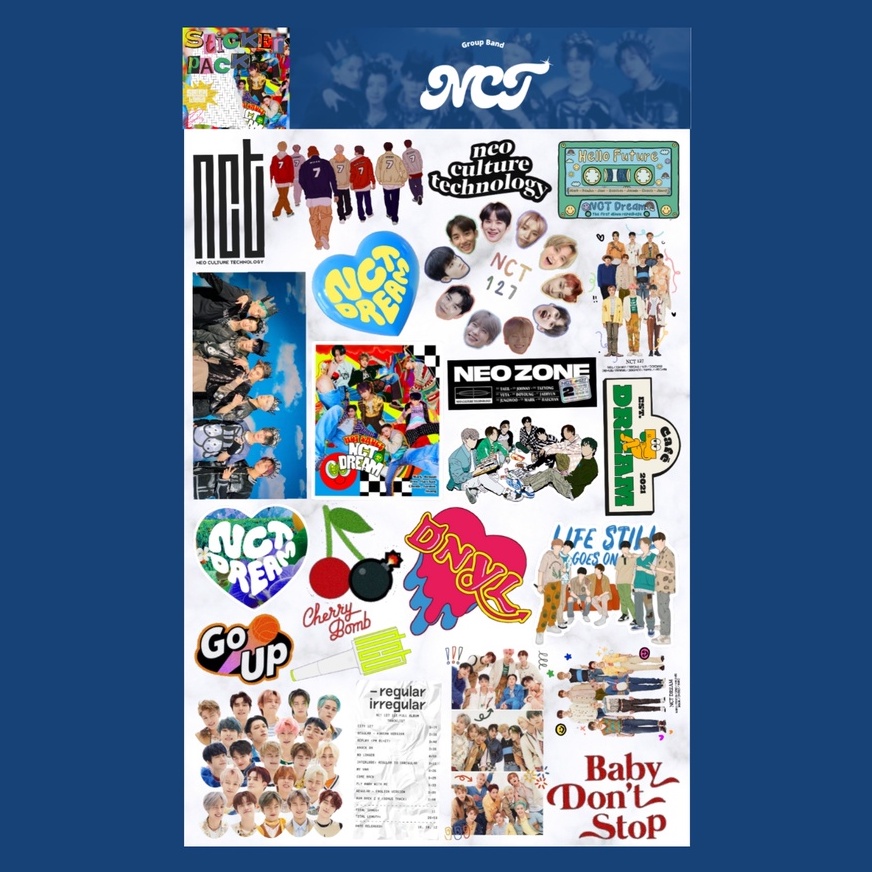 

NCT Sticker Sheet || K-POP