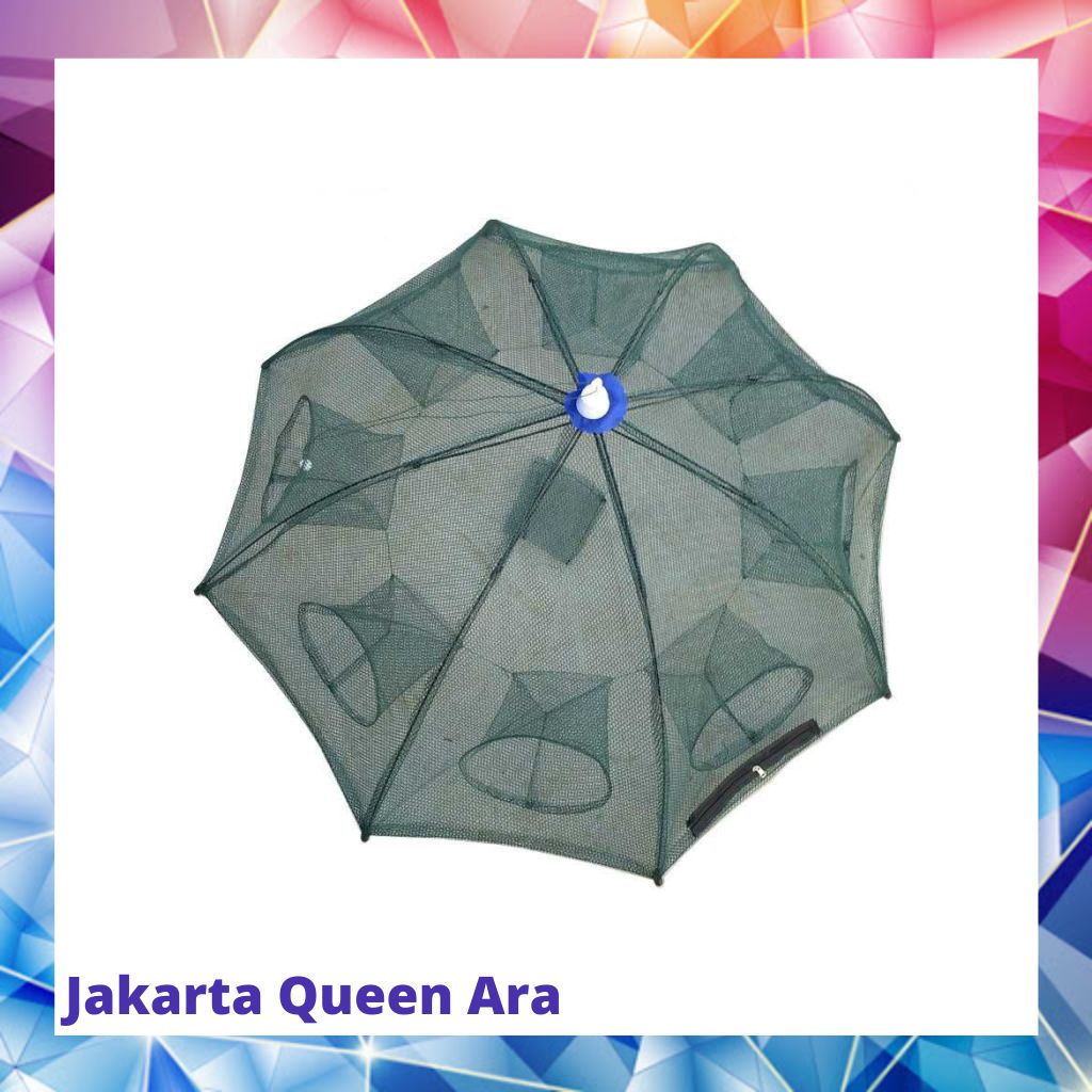 Jaring Pancing Ikan Hexagonal 8 Hole Fishing Net Trap Cage - Net00