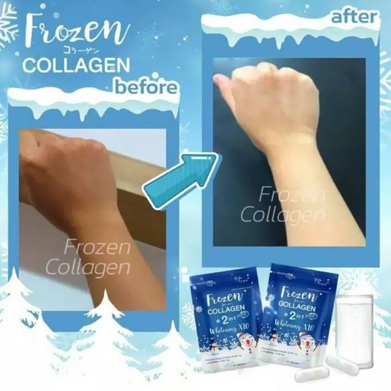 FROZEN COLLAGEN ORIGINAL THAILAND HALAL BARCODE - PEMUTIH KULIT GLUTA WHITENING COLAGEN 60 KAPSUL