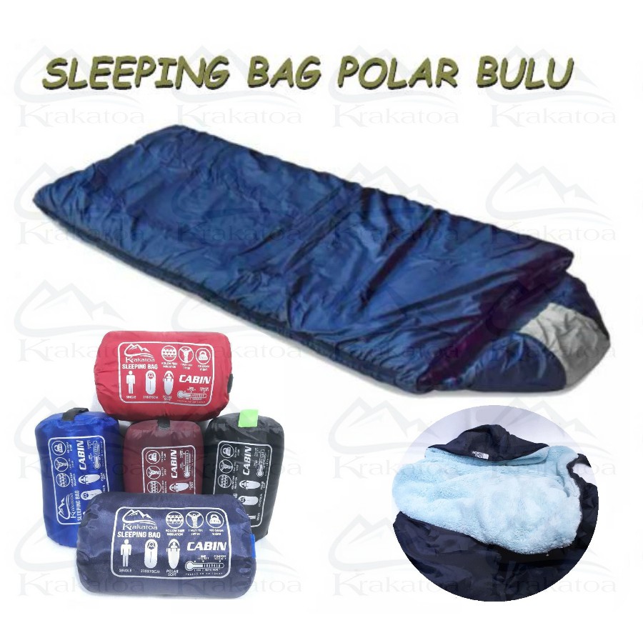 【COD】 Matras &amp; Sleeping Bag` Polar Dacron WATERPROOF - Bulu SUPER - Bantal` Kantong Tidur