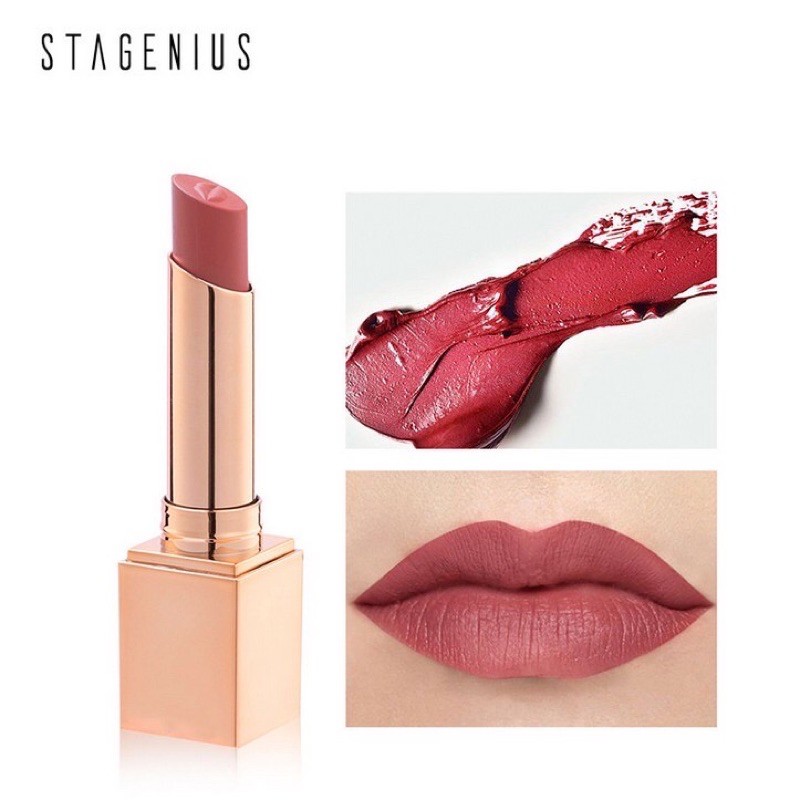 Stagenius-SG01 Lipstick Matte Permanen Tahan Lama Dengan 12 Warna