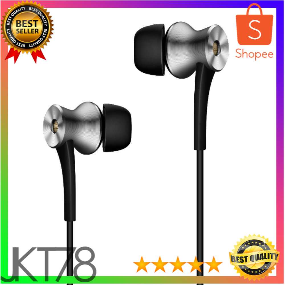 1More Earphone Dual Driver ANC 3.5mm dengan Mic - E1004 (Replika 1:1)