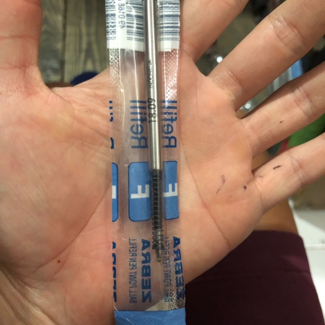

Isi bolpen zebra f zebra per refill zebra F series 07 blue / black