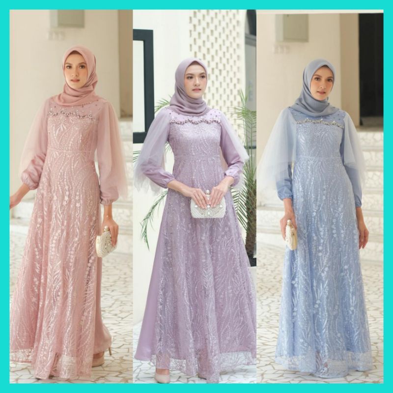 LUNA DRES BROKAT/KOMBINASI 2022