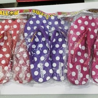 sandal swallow model polkadot size 9,5-10,5