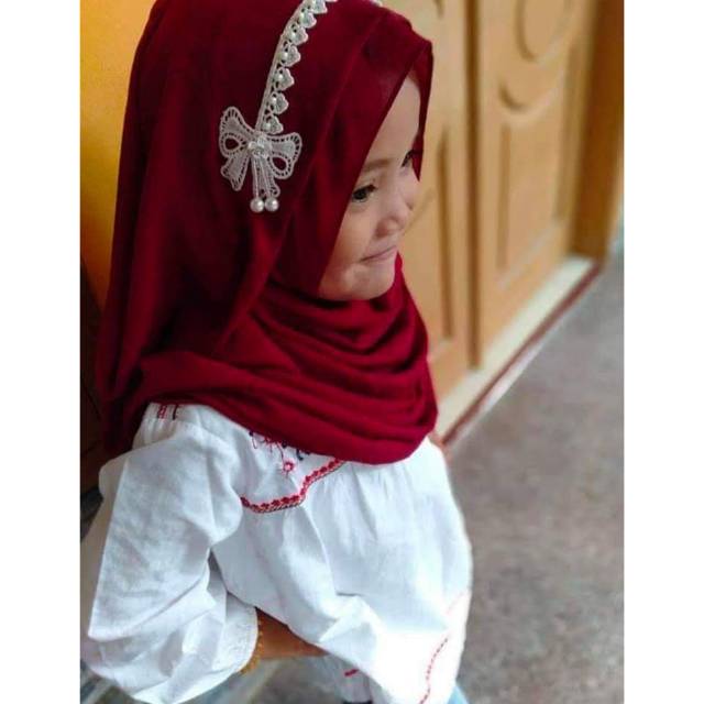 Pashmina instan montana kids tiara hijabers