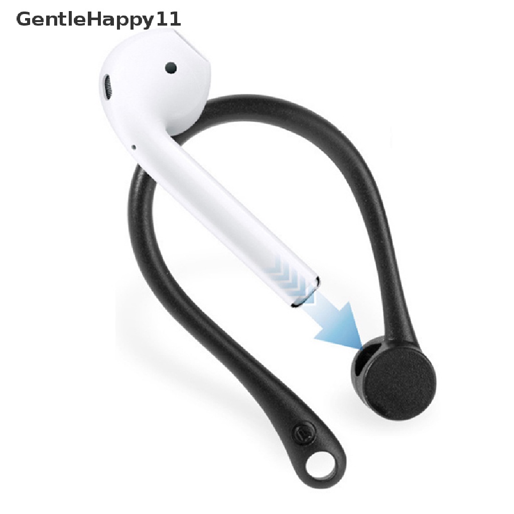 Gentlehappy 1 Pasang Kait Telinga Silikon Holder AirPods Pro