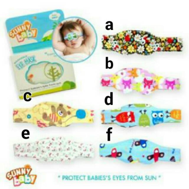 Eye mask baby / pelindung mata bayi saat berjemur