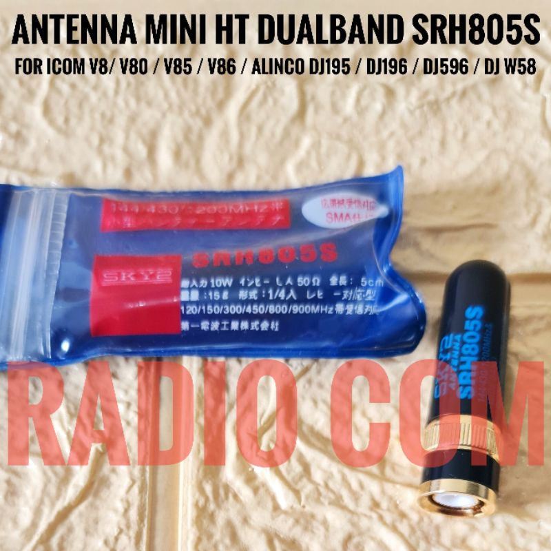 ANTENA MINI HT ICOM V80 / ANTENA HT DUALBAND MINI BNC SKY2 SRH 805S ANTENA HT ICOM V80 V86 V8 DJ196 DJ196 DJ W58