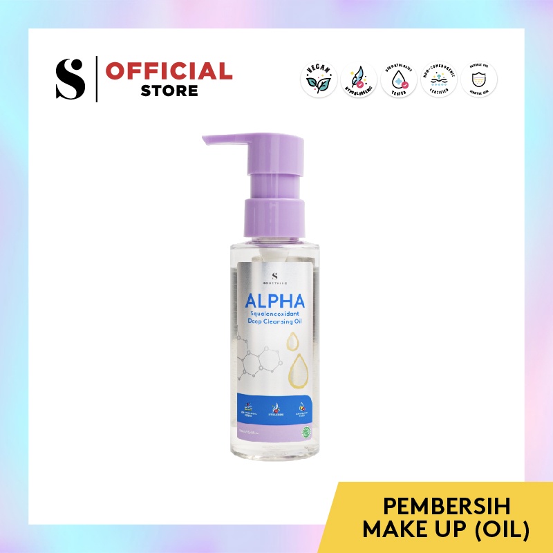 SOMETHINC Alpha Squalaneoxidant Deep Cleansing Oil - Pembersih Make Up (Oil)