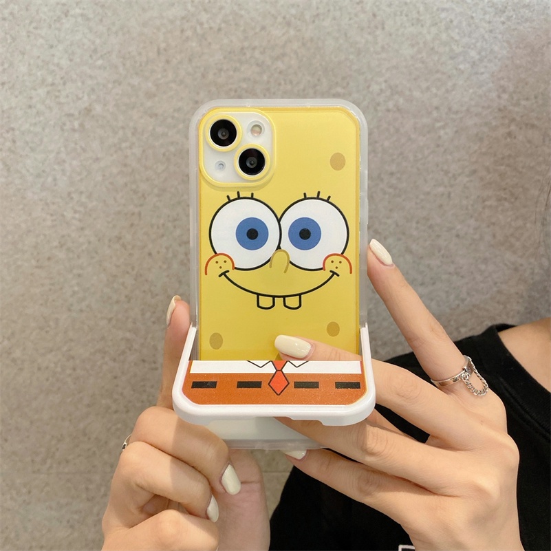 Soft Case Silikon Transparan Shockproof Motif Kartun Untuk iPhone 13 12 11 Pro Max X Xr Xs Max 8 7 Plus