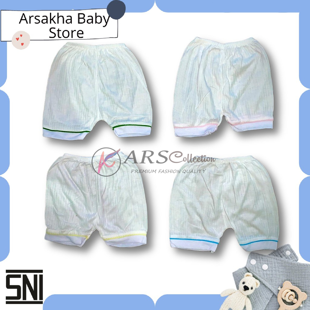 3 PCS Celana Pendek Bayi Motif Polos Harga Grosir